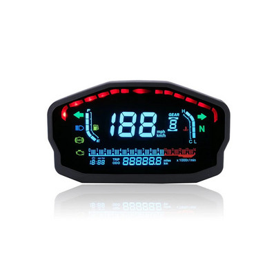 Mootorratta digitaalse kriipsu digitaalne paneel Honda Ducati Kawasaki Suzuki universaalne LED LCD spidomeetri läbisõidumõõdik 1,2,4 silindrit