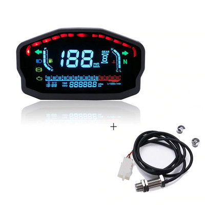 Mootorratta digitaalse kriipsu digitaalne paneel Honda Ducati Kawasaki Suzuki universaalne LED LCD spidomeetri läbisõidumõõdik 1,2,4 silindrit