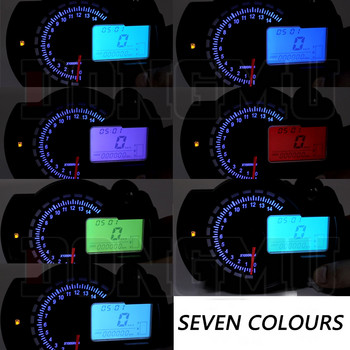 Ταχύμετρο μοτοσυκλέτας 7 χρωμάτων Ψηφιακό οδόμετρο LCD για KOSO RX2N MAX 299KM/H Ταμπλό Moto Ταχύμετρο μοτοσικλέτας