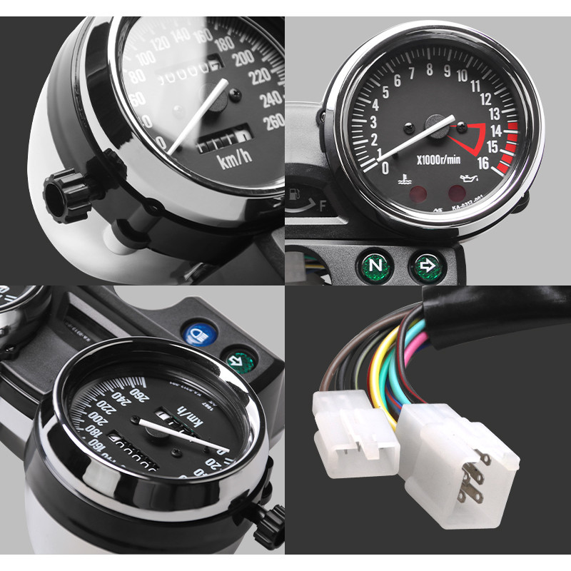 Motorkerékpárok Sebességmérő Mérő Fordulatszámmérő Kilométerszámláló Kawasaki ZRX ZRX1100 ZRX400 250 400 750 1100 ZRX250