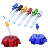 Capac universal pentru benzină pentru motocicletă, cu 2 căi, supape, furtunuri de aerisire, tuburi pentru motocross ATV Quad Dirt Pit Bike