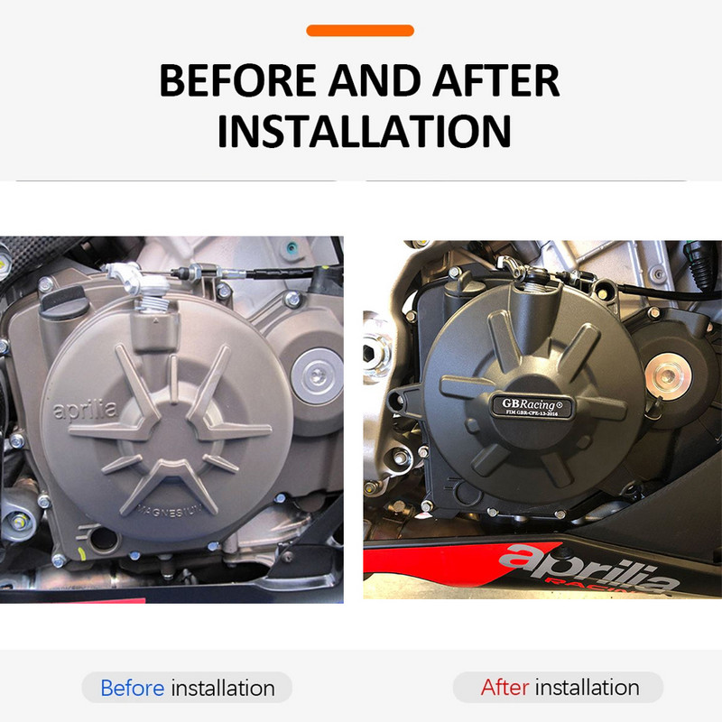 Kryt motora pre motocykle RSV4, ochranný kryt pre GB Racing, Aprilia RSV4 2021-2022, TUONO V4 2021