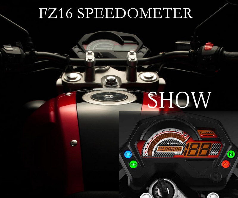 Digitálny univerzálny elektronický ukazovateľ rýchlosti motocykla s LCD displejom pre Yamaha FZ16 FZ 2.0 16 Cafe Racer Tachometer