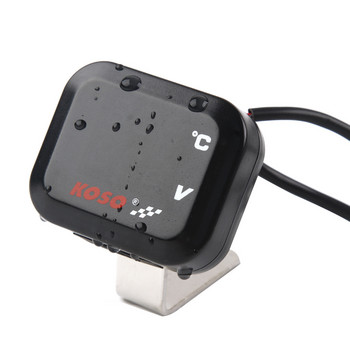 Νέα Μοτοσικλέτα Universal KOSO Μετρητής θερμοκρασίας νερού Βολτόμετρο USB Φόρτισης Τρία σε ένα Αδιάβροχο Μετρητής
