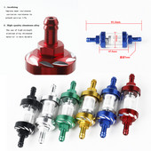 Motorkerékpár benzinolaj-alumínium szűrő 8mm/0,31"