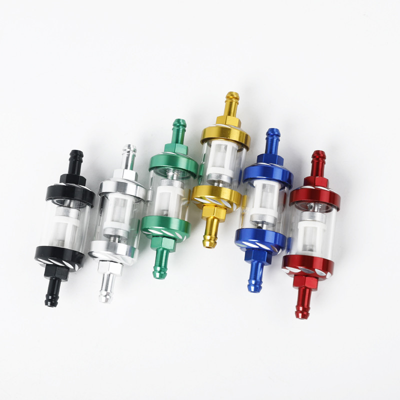 Motorkerékpár benzinolaj-alumínium szűrő 8mm/0,31"