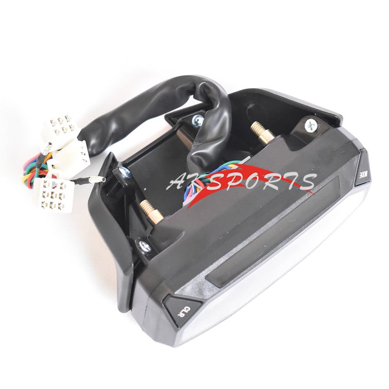 Nový štýlový univerzálny motocyklový LED LCD rýchlomer s digitálnym podsvietením, vodotesný počítadlo kilometrov, tachometer pre 1, 2, 4 valce YG150-23