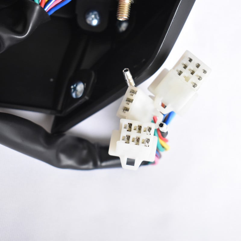 Nový štýlový univerzálny motocyklový LED LCD rýchlomer s digitálnym podsvietením, vodotesný počítadlo kilometrov, tachometer pre 1, 2, 4 valce YG150-23