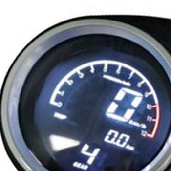 Ψηφιακός ψηφιακός χιλιομετρητής μοτοσικλέτας Ταχόμετρο μετρητή LCD με νυχτερινό φως