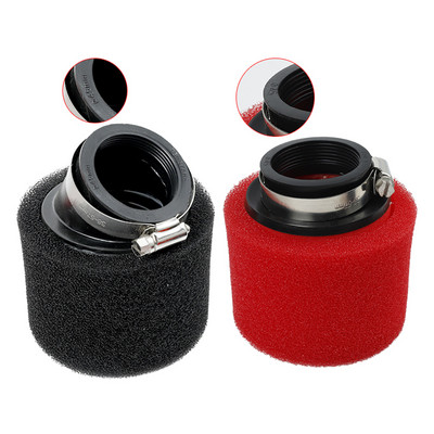 Black Red Foam Air Filter 35mm 38mm 42mm 45mm 48mm Sponge Cleaner for Moped Scooter SUV Motorcycle
