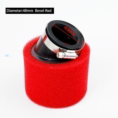 Juodos raudonos putplasčio oro filtras 35mm 38mm 42mm 45mm 48mm kempinės valiklis mopedo motorolerio visureigio motociklui