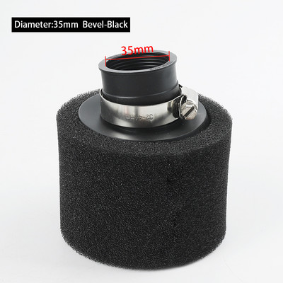 Juodos raudonos putplasčio oro filtras 35mm 38mm 42mm 45mm 48mm kempinės valiklis mopedo motorolerio visureigio motociklui