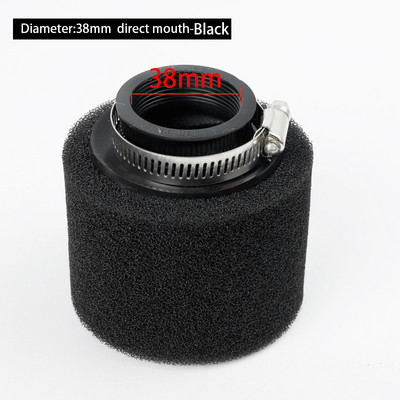 Crni crveni pjenasti filtar za zrak 35 mm 38 mm 42 mm 45 mm 48 mm Spužva za čišćenje za moped, skuter, SUV, motocikl