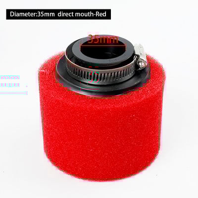 Juodos raudonos putplasčio oro filtras 35mm 38mm 42mm 45mm 48mm kempinės valiklis mopedo motorolerio visureigio motociklui