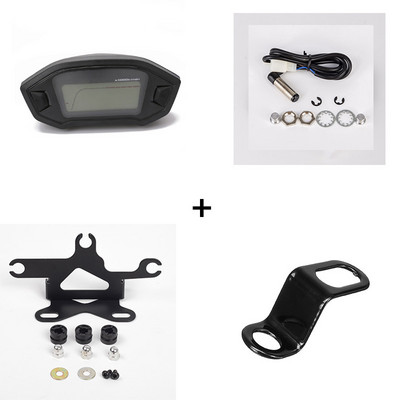 Universaalne mootorratta LCD digitaalne 13000 p/min spidomeetri taustvalgustusega mootorsõiduk 2-4 silindrile, läbisõidumõõdik 7 värvi reguleerimine