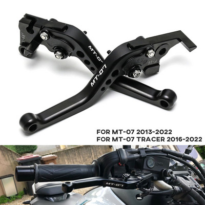 2022 Īsa bremžu sajūga svira priekš YAMAHA MT07 MT09 2013-2021 MT-07/Tracer MT-09 SP Motociklu piederumi Rokturi svira MT 07 09