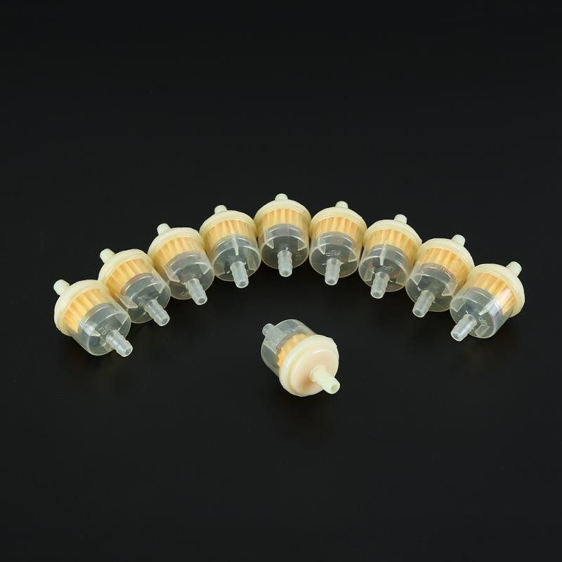 10pcs/Lot Profesionalni dodaci za motocikle Filter ulja Inline Filter plina Filter goriva Motocikl Skuter Alat za filtere benzina 5MM-6MM