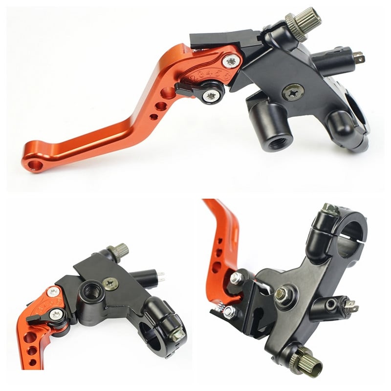 Fireyouracing būgninių stabdžių troso sankabos linija pagrindinio cilindro stabdžių svirties rinkinys Universalus Raudona Žalia Mėlyna Yamaha Suzuki 22mm