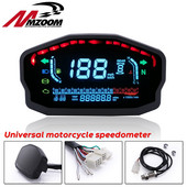 Univerzális motorkerékpár LED LCD sebességmérő digitális kilométerszámláló háttérvilágítás 1,2,4 hengerhez BMW Honda Ducati Kawasaki Yamaha