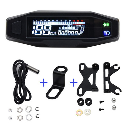 Najnovší univerzálny motocykel RPM tachometer rýchlomer rýchlomer tachometer digitálny počítadlo kilometrov prístrojový snímač pre motocykel