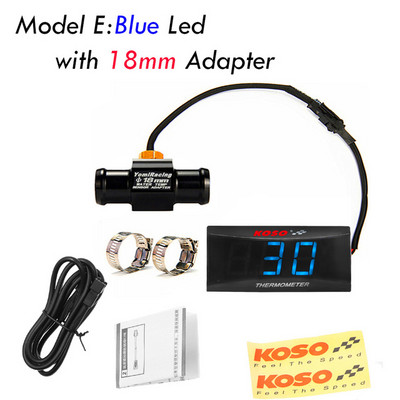 Univerzálny teplomer KOSO 0~120 stupňov Celzia, ukazovateľ teploty vody pre motocykel Yamaha MT 07 NMAX BMW Kawasaki