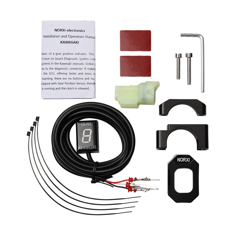 Motorkerékpár Ecu közvetlen rögzítés Kawasaki ER6N V650 Ninja 300 Z1000SX Moto 1-6 sebességváltó kijelzőhöz