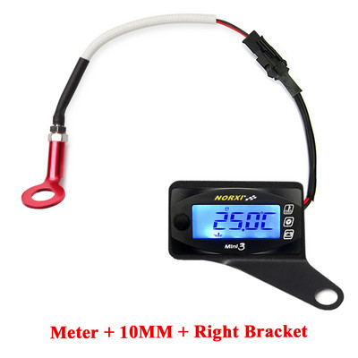 Koso 3 v 1 Teplota motora Volt Čas Norxi Pre YAMXHA NMAX XMAX TMAX LED digitálny displej Quad štvorcový meter adaptér 10/14 mm