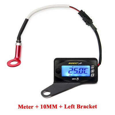 Koso 3 v 1 Teplota motora Volt Čas Norxi Pre YAMXHA NMAX XMAX TMAX LED digitálny displej Quad štvorcový meter adaptér 10/14 mm