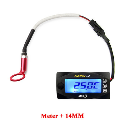 Koso 3 v 1 Teplota motora Volt Čas Norxi Pre YAMXHA NMAX XMAX TMAX LED digitálny displej Quad štvorcový meter adaptér 10/14 mm
