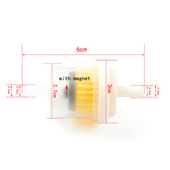 Общият бензинов, газов, бензинов, маслен филтър е приложим за ATV горивен филтър на скутер, мотоциклет, мотопед, превозно средство с висока проходимост