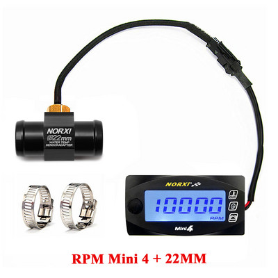 koso Motorkerékpárok vízhőmérséklete FeszültségIdő RPM fordulatszámmérő Norxi Mini 4 az 1-ben LED digitális kijelző négyes mérő
