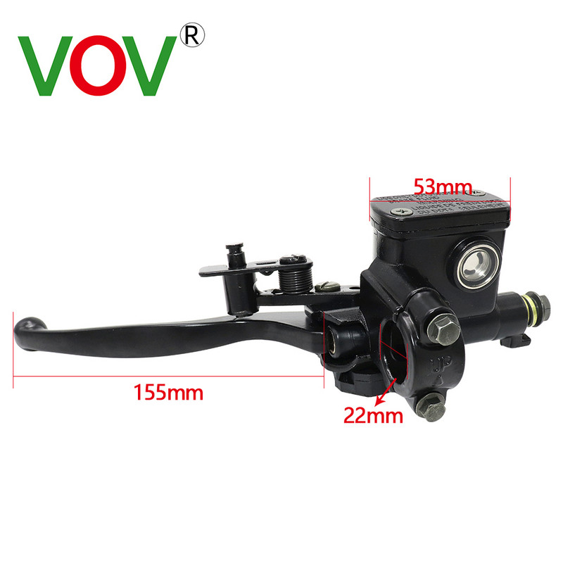 Hidrauliniai stabdžiai Universalūs motociklo stabdžiai Siurblys Buggy Motoroleris Cilindro siurblio rankenos priedai Kairė dešinė sankabos svirtis 50-250CC