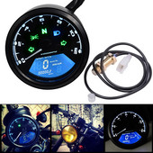 12V motocyklový LCD digitálny tachometer rýchlomer počítadlo kilometrov 12000 ot./min. km/h/mph ukazovateľ pre motocykle príslušenstvo k motocyklom