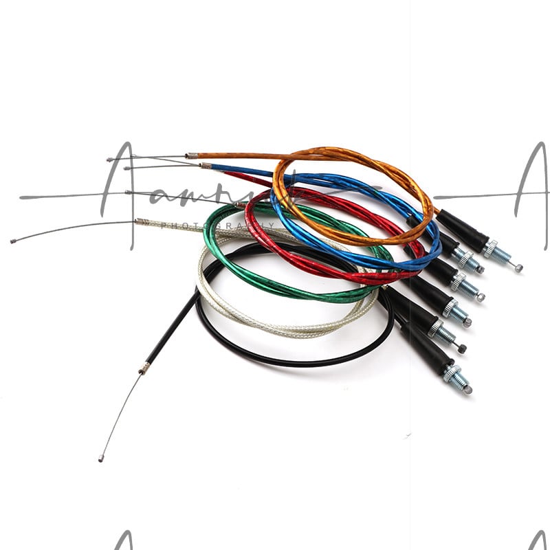 Dirt Pit Bike Motocross XR50 CRF50 CRF70 KLX 110 125 Motociklo droselio trosui 950MM 1200MM Tiesios jungties kabeliams