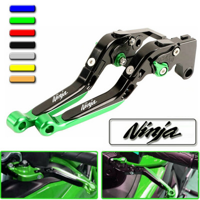 CNC bremžu roktura sviras izvelkami salokāmi regulējami bremžu sajūga sviras Kawasaki NINJA 400 250 300 400 125 Z125 / SL