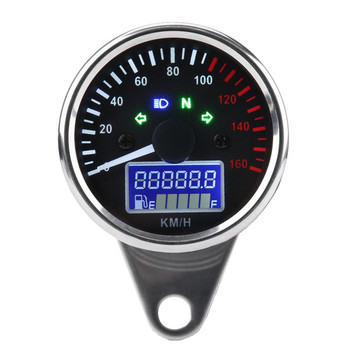 Ταχύμετρο μοτοσικλέτας Ταχύμετρο γενικής χρήσης πίνακα μοτοσικλετών 0~160KM/H Ψηφιακός μετρητής ταχύτητας LED LCD ρετρό