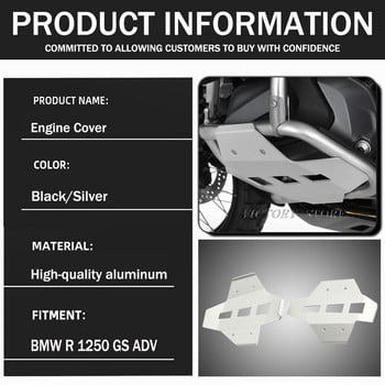 R 1250 GS Ασημί αξεσουάρ μοτοσυκλέτας για BMW R 1250 GS ADV R1250GS Adventure Engine Guards Προστατευτική κεφαλής κυλίνδρου