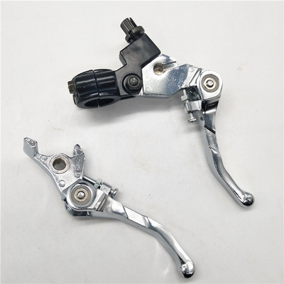 Chrómová skladacia spojková brzdová páka pre Pit Dirt Bike 140cc, 125cc, 110cc, pre riadidlá 7/8", vhodné pre Atomik Dhz, Orion, Bosuer BSE