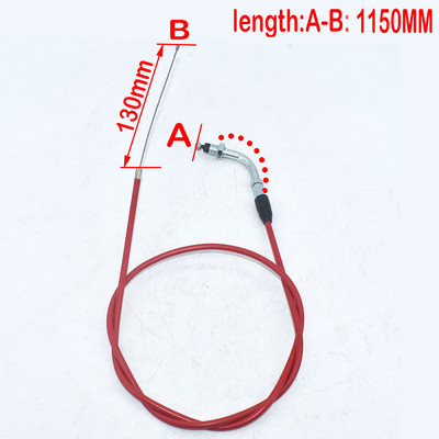 Piros fojtószelep tengelykapcsoló kábel Kínai Pit Dirt motorkerékpárhoz XR50 CRF50 CRF70 KLX 110 125 SSR TTR BBR vízszintes motor