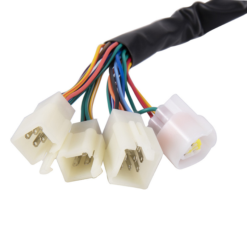 Univerzális motorkerékpár LCD digitális sebességmérő kilométer-számláló háttérvilágítású motorkerékpár kilométer-számláló 12000RPM 6 fokozat 2, 4 hengeres mérőhöz