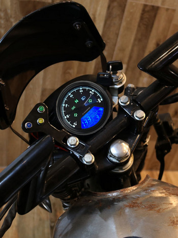 Ταχύμετρο ταχύμετρου πίνακα μοτοσικλετών με καντράν νυχτερινής όρασης Ψηφιακός μετρητής καυσίμου με ένδειξη πολλαπλών λειτουργιών LED