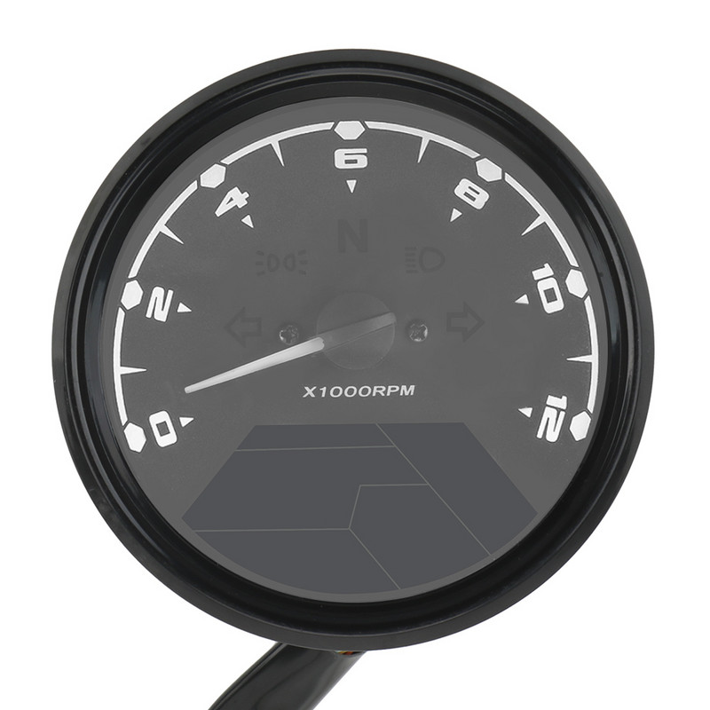 Éjjellátó tárcsa kilométer-számláló motorkerékpár paneles sebességmérő Univerzális LED-es többfunkciós digitális visszajelző fordulatszámmérő üzemanyag-mérő