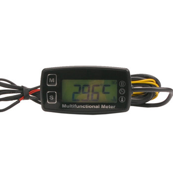 Тахометър Измервател на часове Цифров LCD термометър Температура за газ UTV ATV Извънбордов бъги Трактор JET SKI Paramotor Buggy