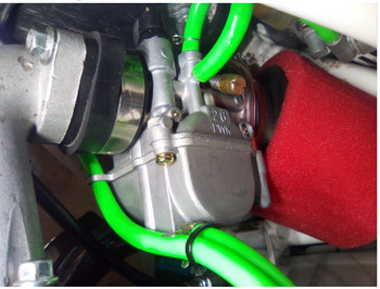 Цветен газопровод и 1 метър горивопровод за утайка на мотоциклет Peugeot
