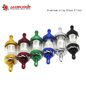 Alconstar Motorkerékpár olajpohár univerzális Tartozékok 8mm CNC Motorkerékpár Gáz Üzemanyag Benzin Olajszűrő Motor Tartozékok ATV Pithez