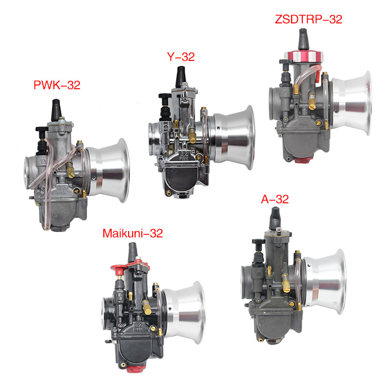 ZSDTRP 55mm PWK32 34mm Motocikl modificirani rasplinjač Zračni filtar Čašica vjetrobranska čašica Sirena Usis aluminijske legure Racing Zračni filtar
