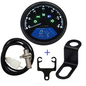 Cel mai nou vitezometru universal pentru motocicletă Tahometru 1-4 cilindri Indicator pentru motociclete 12000 RMP Indicator digital LCD Accesorii pentru moto
