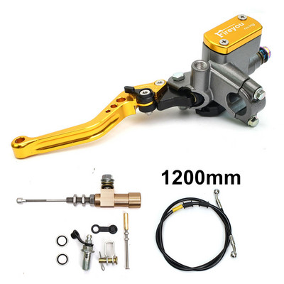 22 mm motocikla CNC hidrauliskā sajūga komplekta sviras galvenā cilindra adīšanas eļļas šļūtene sacīkstēm Yamaha Kawasaki Honda Suzuki Motos