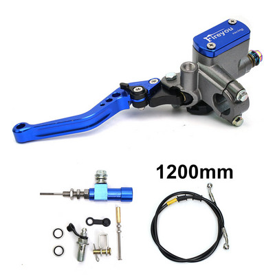 22 mm motocikla CNC hidrauliskā sajūga komplekta sviras galvenā cilindra adīšanas eļļas šļūtene sacīkstēm Yamaha Kawasaki Honda Suzuki Motos