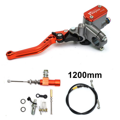 22 mm motocikla CNC hidrauliskā sajūga komplekta sviras galvenā cilindra adīšanas eļļas šļūtene sacīkstēm Yamaha Kawasaki Honda Suzuki Motos